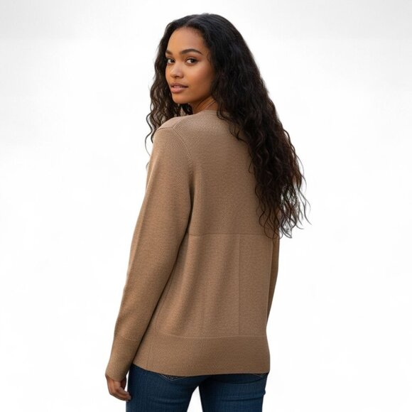 Royal Robbins Women's Wool Blend Camel Brown Textured Knit Sweater Small - Picture 11 of 16